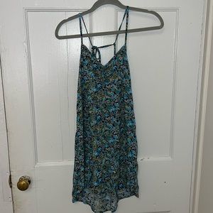 Women's Sleeveless Woven Fit & Flare Dress - Wild Fable™ Blue Floral S
